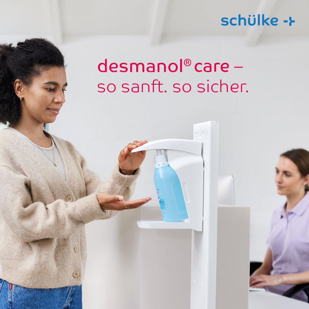 Ganzjahres-Schutz & Pflege: schülke desmanol® care – Händedesinfektionsmittel mit ProPanthenol
