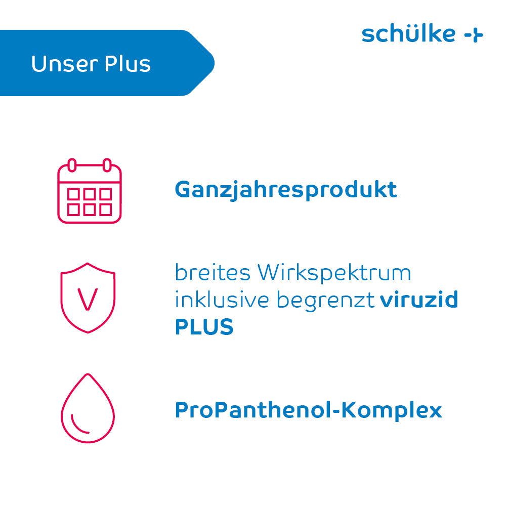 Ganzjahres-Schutz & Pflege: schülke desmanol® care – Händedesinfektionsmittel mit ProPanthenol
